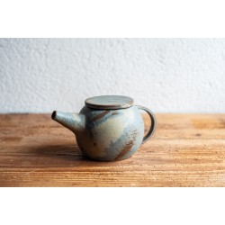 Théière / émail beige gris