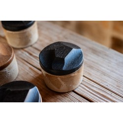 Boîte céramique et bois