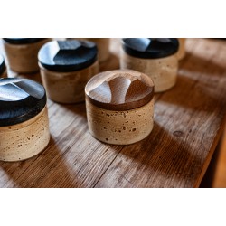 Boîte céramique et bois